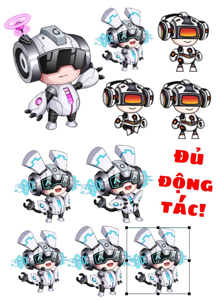 10 Dáng Nhân Vật Robot Hệ Thống, Người Máy Tương Lai Trong Hoạt Hình Điêu Khắc Cát