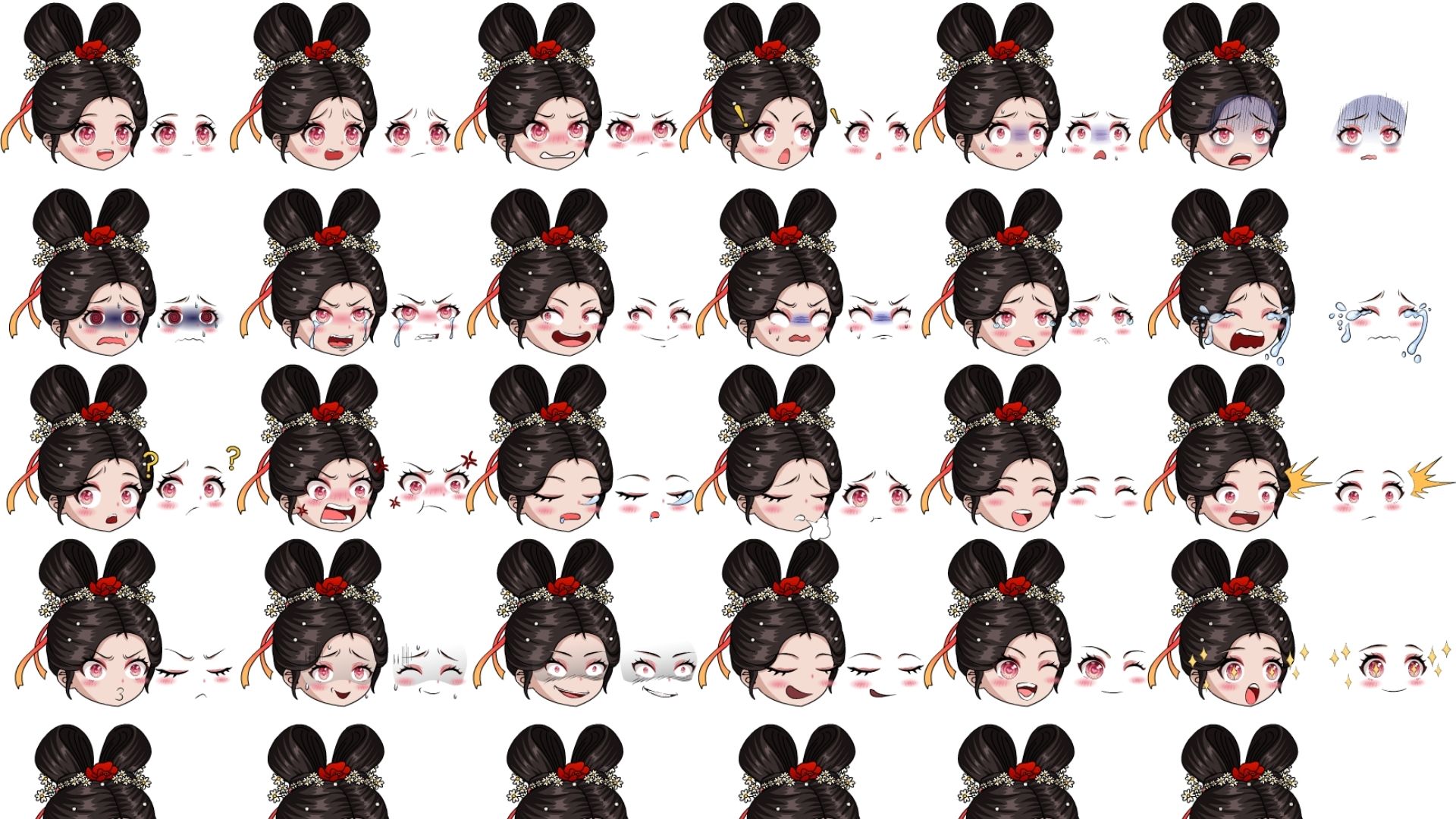 30 Biểu Cảm Quận Chúa, Công Chúa, Tiểu Thư Sử Dụng Trong Hoạt Hình Gấu
